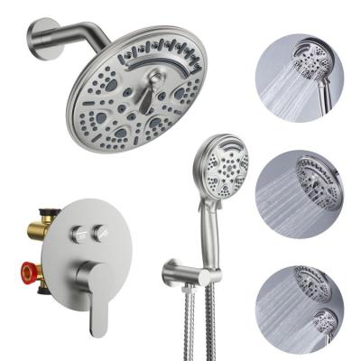 China Without Sliding Bar Starbath Stock Available Smart Shower Set Stainless Steel Thermostatic Matte Black Shower Set Concealed Shower Set For Bathroom for sale