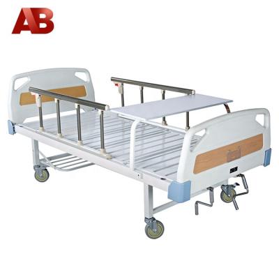 China High Quality 2 Crank Manual Hospital Bed Patient Bed For Hospital for sale