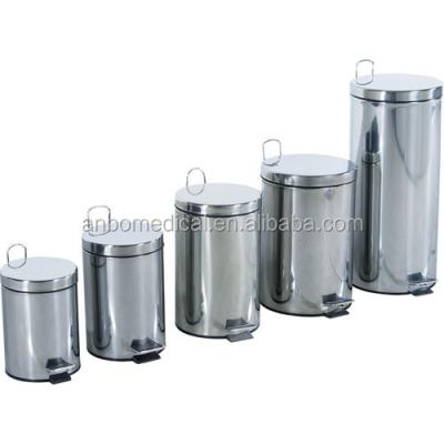 China Sustainable Stainless Steel Pedal Waste Bin With Various Capacity for sale