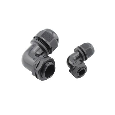 China 90 Degree Angle Corner Connector Nylon Cable Glands Seal Part Plug Cable Firmly For Protect Bent Cables for sale