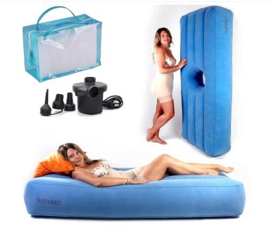 China PORTABLE Spot PVC Air Mattress Barrel Chair Waist Wholesale Inflatable Maternity Pillow Assembly Repair Barrel Pillow Set for sale