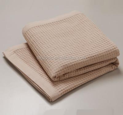 China PORTABLE 100% Cotton Waffle Weave Hospital Blanket for sale