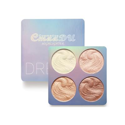 China Brand Cosmetics Low Price Waterproof Free High Disc 4 Colors Long Lasting Makeup Blush High Disc Wholesale Free Samples for sale