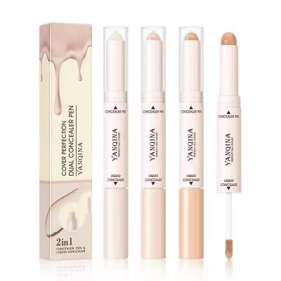 China Whitening Private Label 2 in 1 Concealer Pen Whitening Waterproof Oil Control Nourishing Liquid Concealer Pen in Stock for sale