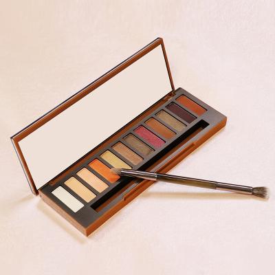 China Good Quality New Arrivals Private Label 12 Waterproof Matte Base Colors Eye Shadow Palette Eyeshadow Nude Eyeshadow Custom Made for sale