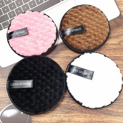 China Amazon Reusable Hot Seller Wholesale Microfiber Makeup Remover Pads Washable High Quality Cleansing Face Make Up Remover Pads for sale