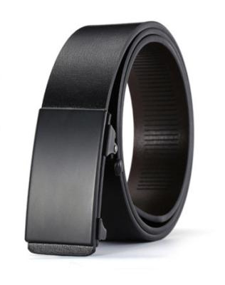 China Fashion.Casual.Business PW011 High Quality Genuine Genuine Adjustable Black Automatic Business Belt Skin Cowhide Genuine Leather Belts Man Belts for sale