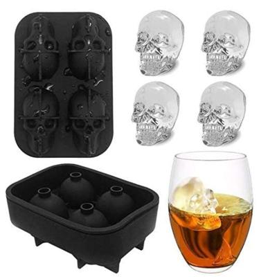 China Hot Sale Creative 3D 4 Cavities Whiskey Cube Silicone Mold DIY Honeycomb Mold Honeycomb Flexible Flexible Ice Cube Trays With Lid for sale