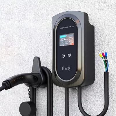 China Outside or home EV Charger Factory Manufacturer Ocpp Type 2 32a 3 Phase 7kw 22kw Wallbox Fast Electric Charging Station EV Car Charger for sale