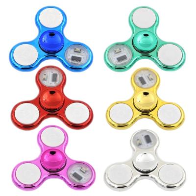 China New Fancy 18 Plastic Changes LED Lighting Spinner Toys Moving Person Spinner Plastic Electroplating Spinner for sale