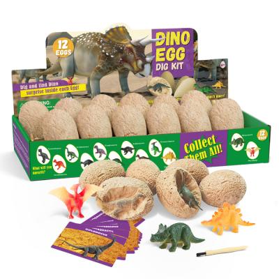 China Amazon DIY Dinosaur Egg Toys Small Plastic Dinosaur Bestselling Plastic Digging Models for sale