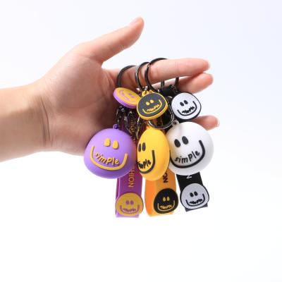 China Wholesale Decoration 3D Cartoon PVC Key Chain For Bag Car Cartoon Keychains 3D Rubber Key Chain Custom Logo for sale