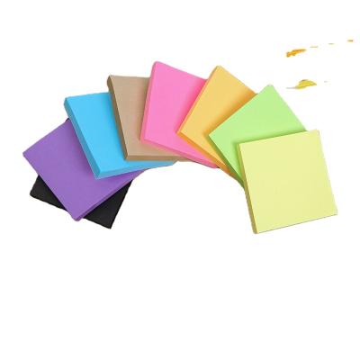 China Factory Wholesale 75mm Self Adhesive Iridescent Sticky Notes Custom Printing Removable Sticky Notes for sale