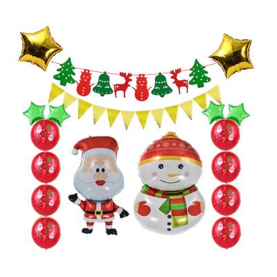 China New Aluminum Film Factory Christmas Balloon Set Christmas Decorations for sale