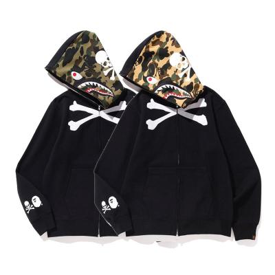 China Factory BAPE Waterproof Professional Hoodies Quilting Camouflage Skull Men And Women Round Neck Long Sleeve Hoodies for sale