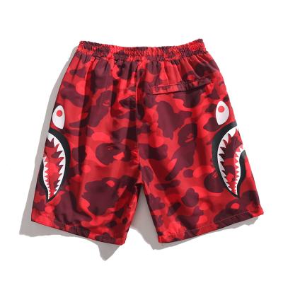 China Breathable Red Bape Shorts New Summer Camouflage Side Printing Medium Pants Men's Casual Shorts for sale