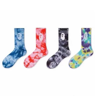 China Creative Custom Cotton QUICK DRY Logo Men Women Socks Popular Bape Tube Skateboard Casual Happy Socks for sale