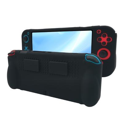 Cina Disegno di presa liscia Nintendo Switch Oled Cassa protettiva in silicone con 2 slot per schede da gioco in vendita