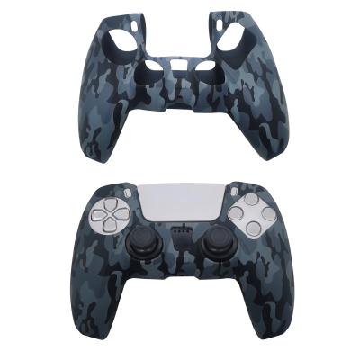 China Silicone Protective Cover Water-Transfer Print Camouflage Pattern Design For PS5 Dualsense for sale