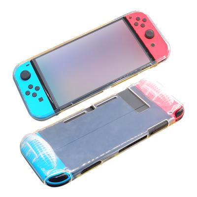 Cina High Transparency Hard TPU Case for Nintendo Switch Oled  with Card Slots in vendita