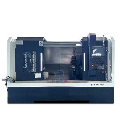 China TCK56 máquina de torno CNC cama inclinada torreta de torno viviente torreta en venta