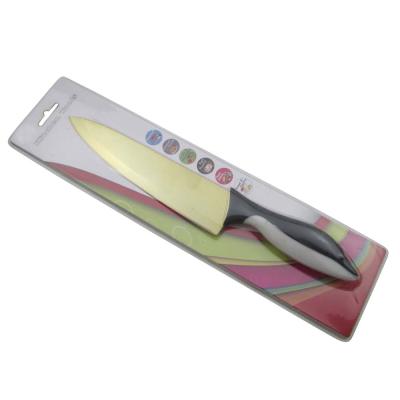 China Stainless Steel Durable Gold Blade Professional Chef Knife for sale