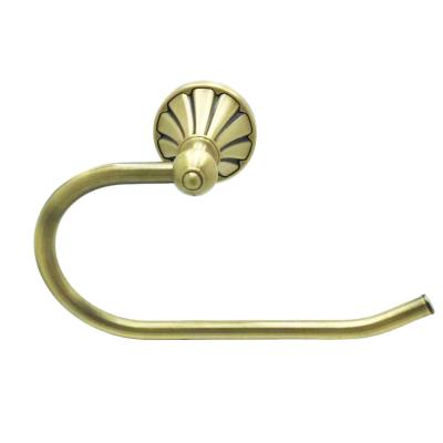 China Contemporary Zinc Alloy Toilet Accessories Towel Ring Bronze Finish Bathroom Towel Rail And Rings zu verkaufen