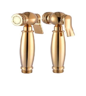 China Bathroom Contemporary Gold Shattaf Portable Hand Spray Toilet Bidet zu verkaufen