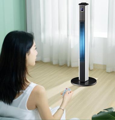 China Lower noise hot sale online original design tower fan high quality level bladeless fan with remote for sale