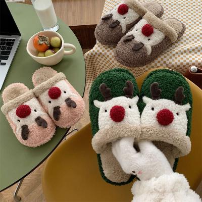 China Thick-soled Women's Slippers EVA Cotton Slippers Warmth New Winter Fashion Trend Style Cotton Women Indoor Fashion Slippers Home for sale