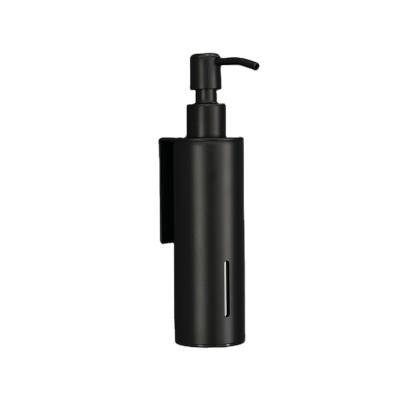 China Foam Soap Dispenser Matte Black Double Liquid Wall Mounted Manual Shower Shampoo Conditioner Lotion Soap Dispenser Bathroom for sale