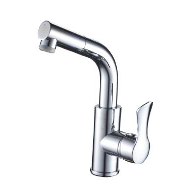 China Metered Faucets Single To Handle Hot And Cold Pull Out Brass High Concealed Basin Faucets Mixer Taps Bathroom for sale