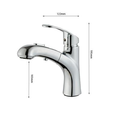 China Metered Faucets Pull Out Basin Faucet Bathroom Waterfall Brass Body Chrome Polished Blackened Outdoor Rotating Bathroom Faucet for sale