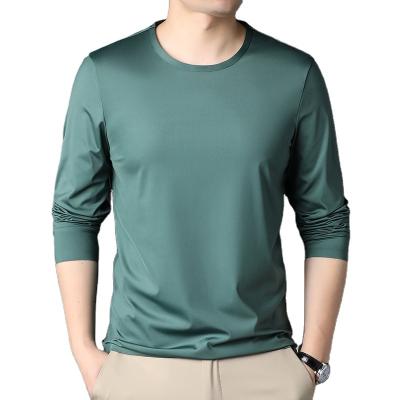 China Factory Wholesale Price Hot Sale Anti-pilling Firm ColorsT Shirts Stylish Long Sleeve For Men Support Free Sample For Reference for sale