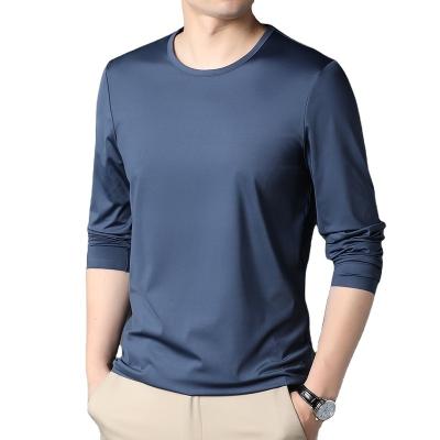 China Hot Sale Factory Direct Anti-pilling Price Firm ColorT Shirts Stylish Long Sleeve For Men Back Size Cotton Customized Style for sale