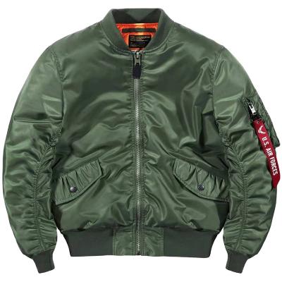 China Wholesale plus size and high quality short hot sale Oliver Green Flight Jacket men's factory direct sales custom made for sale