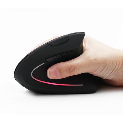 China Ergonomic Wireless Optical Ergonomic 2.4Ghz Vertical Mouse With 800-1200-1600 CPI Adjustable for sale