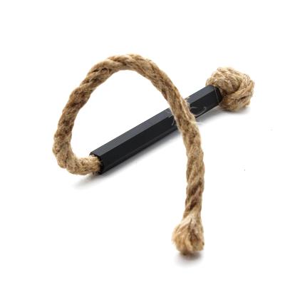 China Easy Burning Hex Flammable Hemp Flammable Fire Starter Camping Jute Rope Start Fire BBQ Lighter Flammable for sale