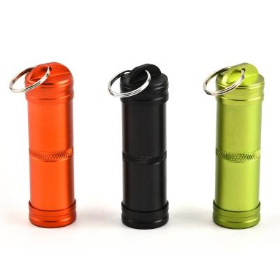 China Camping Equipment EDC Equipment Aluminum Alloy Material Survival EDC Kit Bottle Waterproof CNC Container Lightweight Aluminum Outdoor Travel Tank for sale