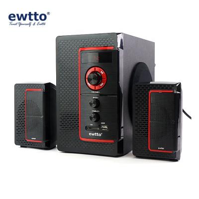 China LED Flashing Light Ewtto 2.1 Radio BT Speakers For Computer for sale