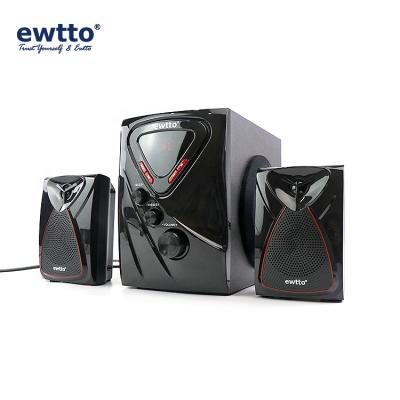 China No ewtto 2.1 Radio Speaker ET-P3650B Subwoofer Speakers For Computer for sale