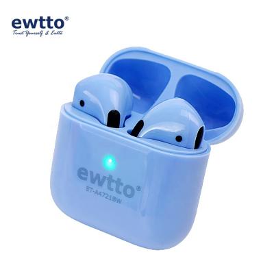 China Earbuds ET-A4721BW Sports Ewtto Phone/Mp3 Hot Selling TWS Mobile Earbuds Portable Wireless Blue Tooth Headphones For Smart Phones for sale