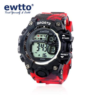 China ewtto ET-K6029M Women Men Sport Alarm Wrist Watch With Time Date Week Month Alarm Digital Wristwatch Function for sale