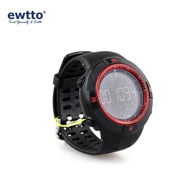 China Alarm Women Band Fashion Sports Comfortable Plastic LCD Digital Wrist Watch for sale