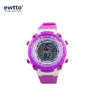 China Hot Selling Alarm ewtto Fashion Sports Watch ET-K6240 Waterproof Electronic Multifunctional Student Wrist Watch for sale