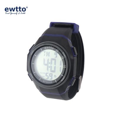 China Alarm Ewtto High Fashion Sports Waterproof Watch Electronic Multifunctional Student Watch for sale