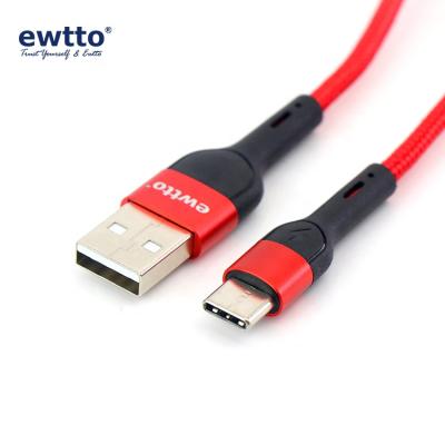 China Type-C Multi Function Data Transfer Cable ewtto 1M Fast Charging Cable ET-E4087C Aluminum Alloy Braid Material 5A Charging Cable for sale