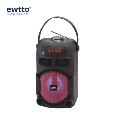 China Eco-friendly ewtto big battery 3 band speaker with bloototh radio for sale