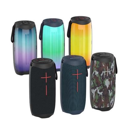 China No Loud Bass Loud Hopestar Speaker P40 IPX6 Waterproof Portable Outdoor Speaker With Colorful Light for sale