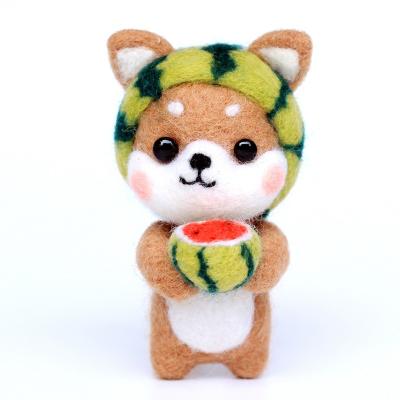 China Europe Shiba Inu Needle Felting Kit Christmas Diy Felt Kit For Beginners English Instruction Including Everything To Make for sale